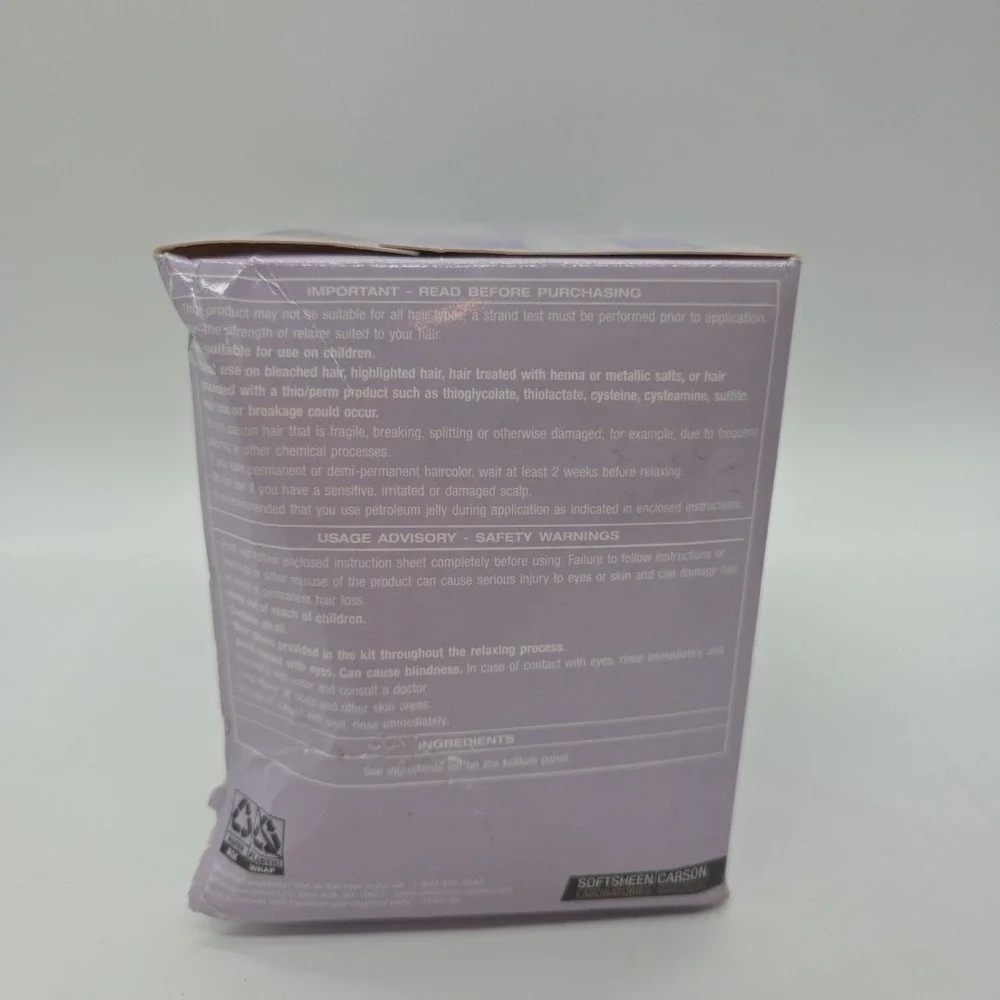 NEW Lot Of 2 SoftSheen Carson Dark & Lovely No-Lye Silkening Relaxer Kit REGULAR